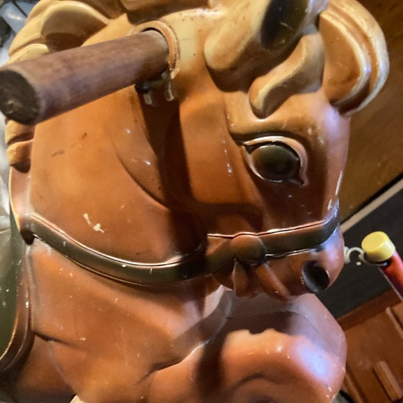 Classic Rocking Horse with Red Frame - Picture 4 of 4